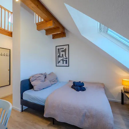 Stylische Loft-maisonette Mit Galerie Und Burgblick Fuer 6 Gaeste Διαμέρισμα Waldkirch